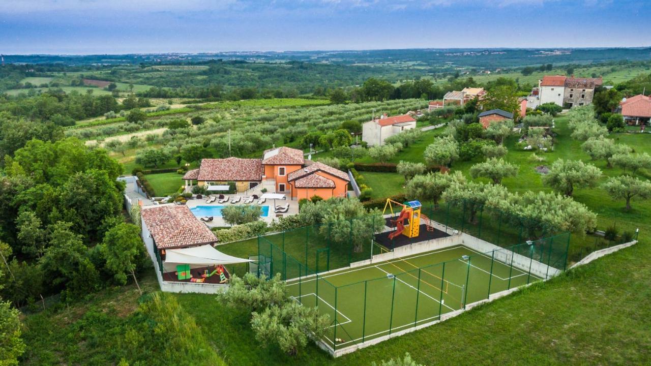 Villa Gioan - Max 18, Private Playground And Sea View Materada Exterior foto
